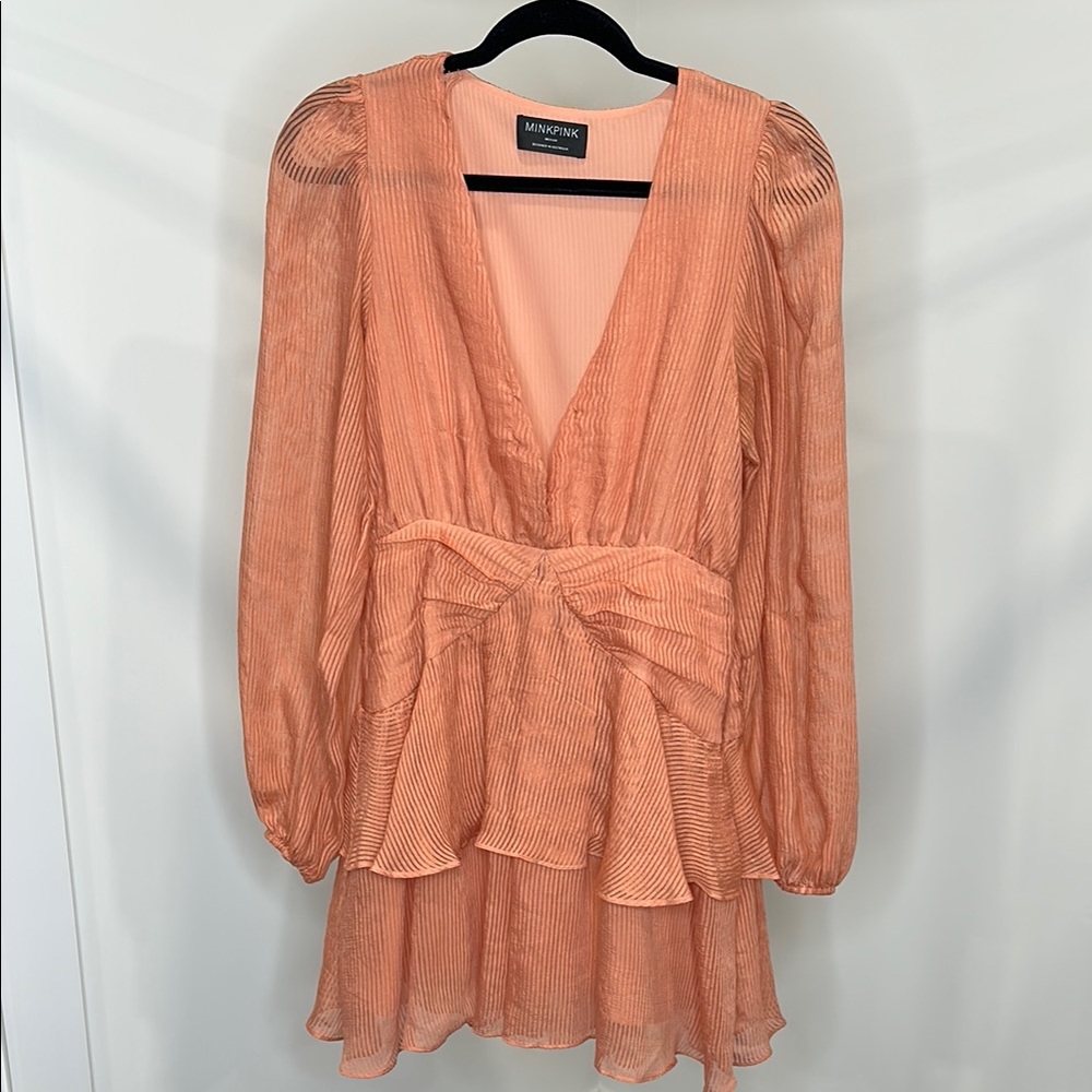 Tahlia mini dress terracotta - mink pink